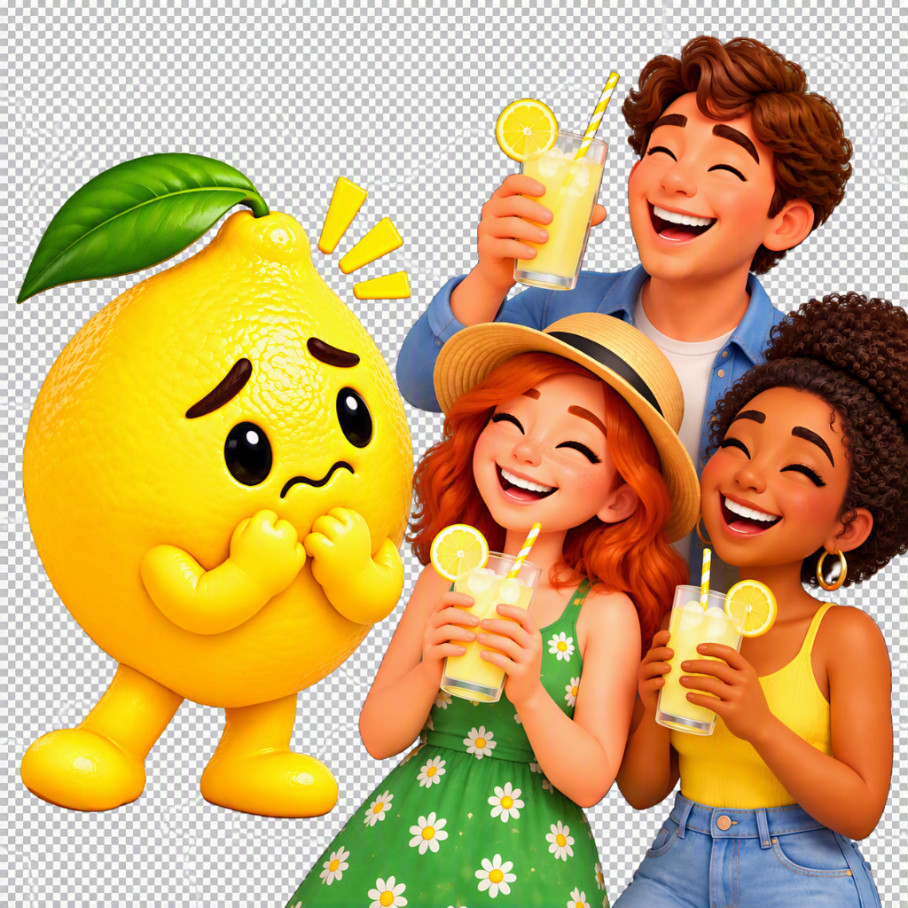 Sourbert the lemon mascot